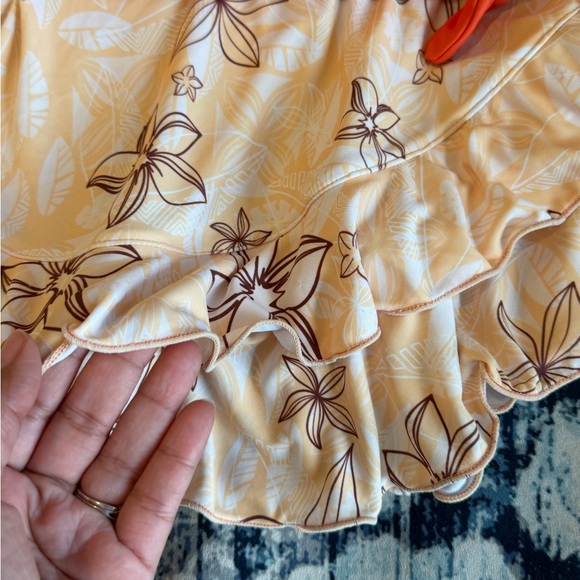 Disney Parks Moana Deluxe Floral Hawaiian Swimsuit Cover Up Girls Size 2Y - Picture 4 of 7